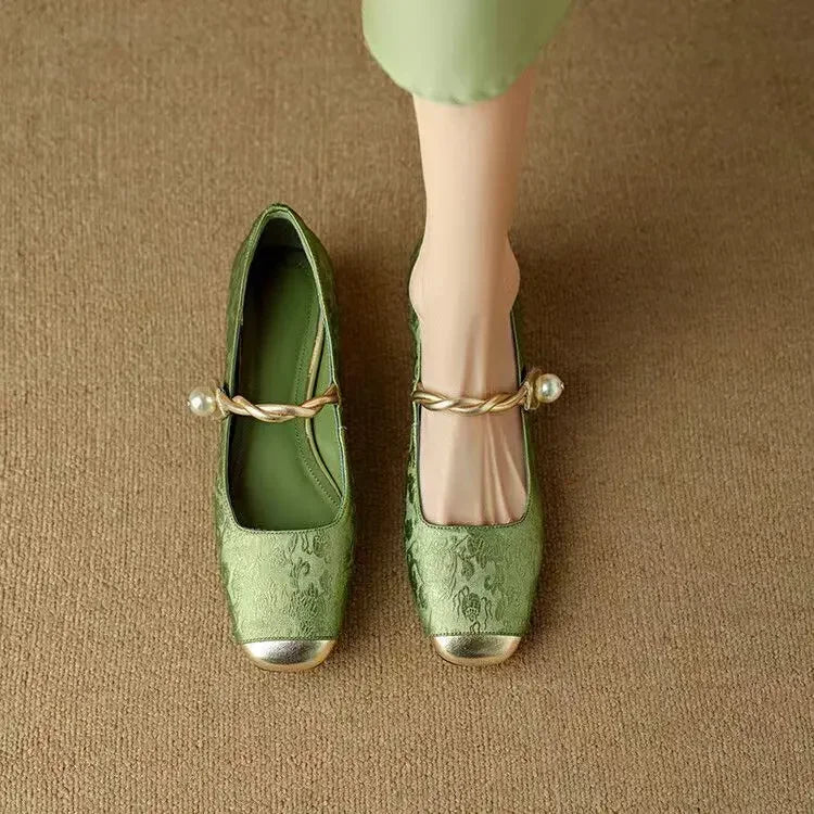Solenza™ | Skórzane Mary Janes Mestelle