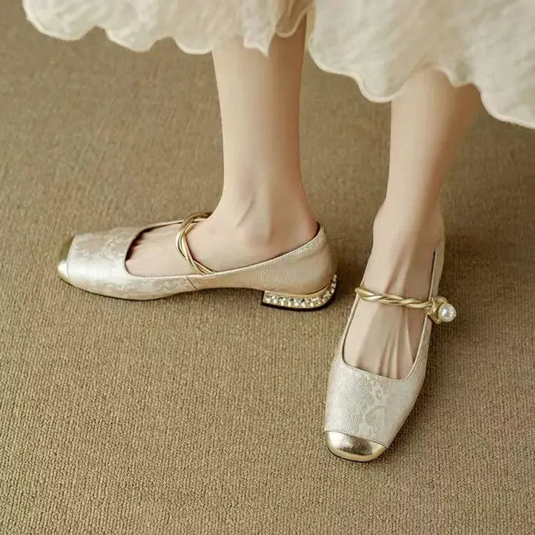 Solenza™ | Skórzane Mary Janes Mestelle