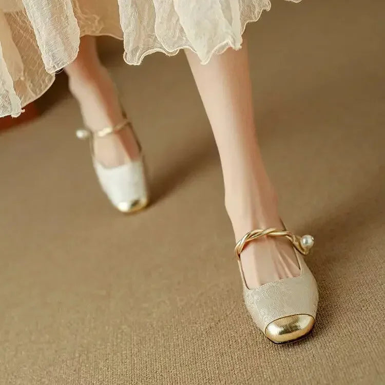 Solenza™ | Skórzane Mary Janes Mestelle