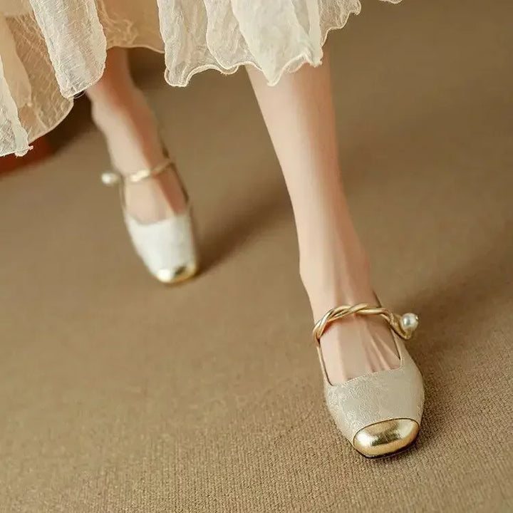 Solenza™ | Skórzane Mary Janes Mestelle