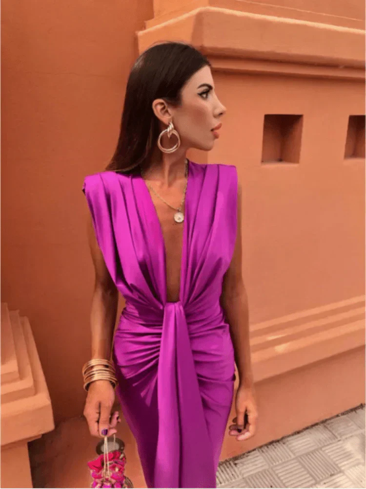 Cordelia™ | Elegancka sukienka z drapowaniem