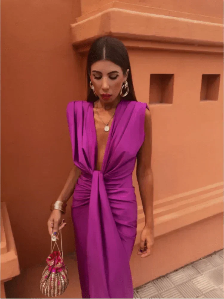 Cordelia™ | Elegancka sukienka z drapowaniem