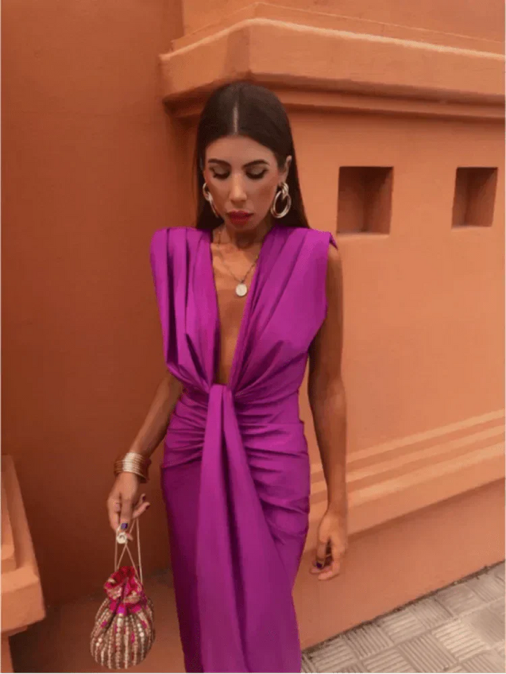 Cordelia™ | Elegancka sukienka z drapowaniem
