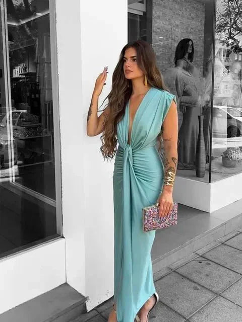 Cordelia™ | Elegancka sukienka z drapowaniem