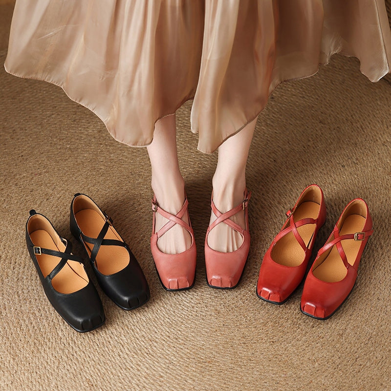 Edith™ | Kobiet Skórzane Mary Janes