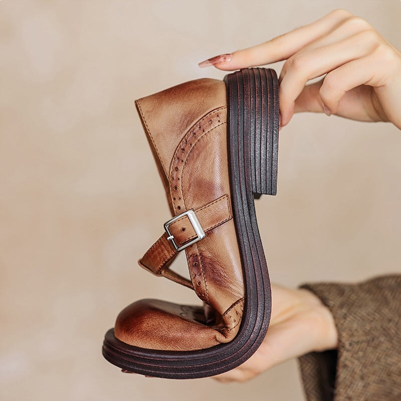 Velda™ | Eleganckie Skórzane Mary Jane