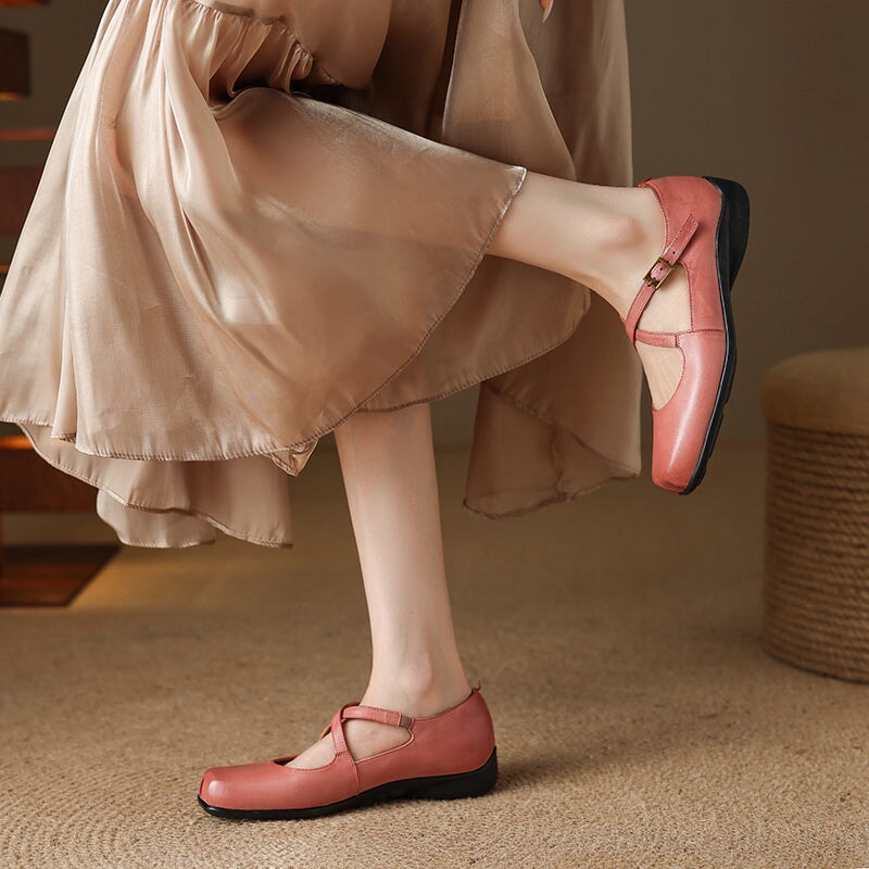 Edith™ | Kobiet Skórzane Mary Janes