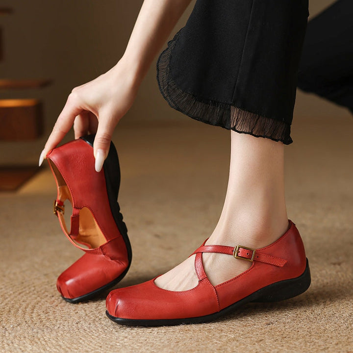 Edith™ | Kobiet Skórzane Mary Janes