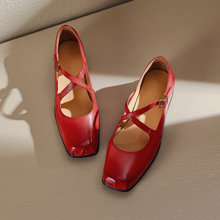 Edith™ | Kobiet Skórzane Mary Janes